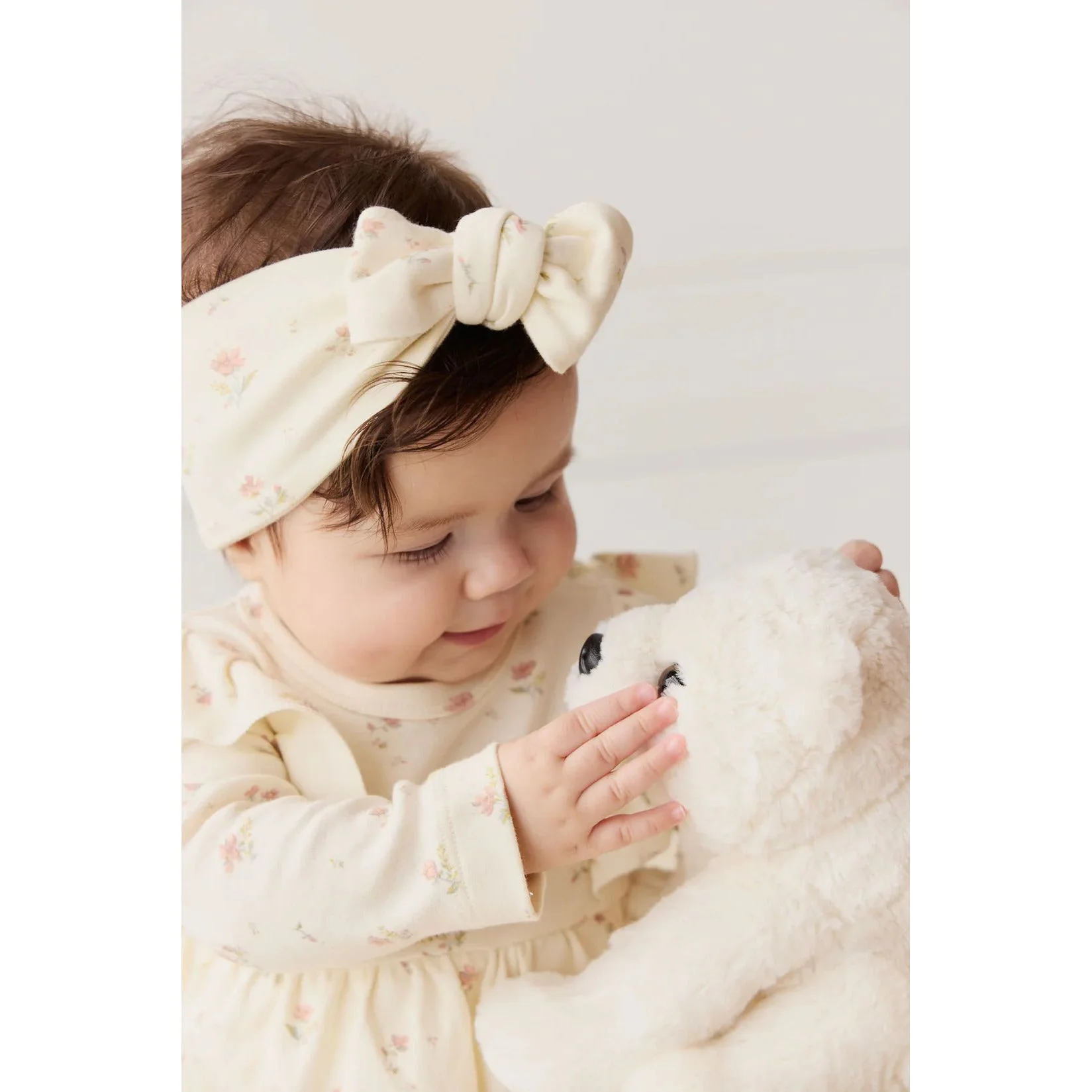 Jamie Kay Organic Cotton Headband - Emilia Egret - Image 2