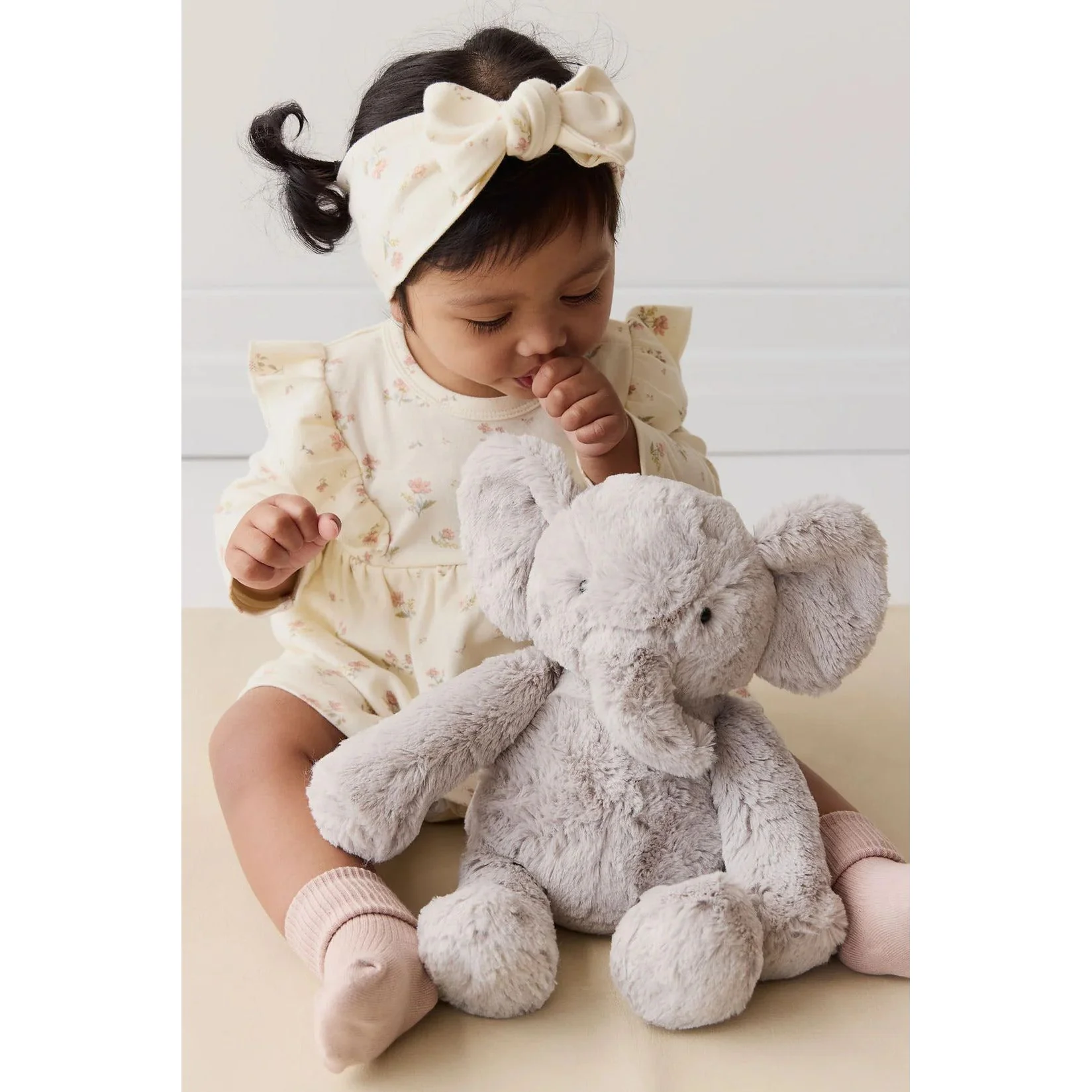Jamie Kay Organic Cotton Headband - Emilia Egret - Image 3