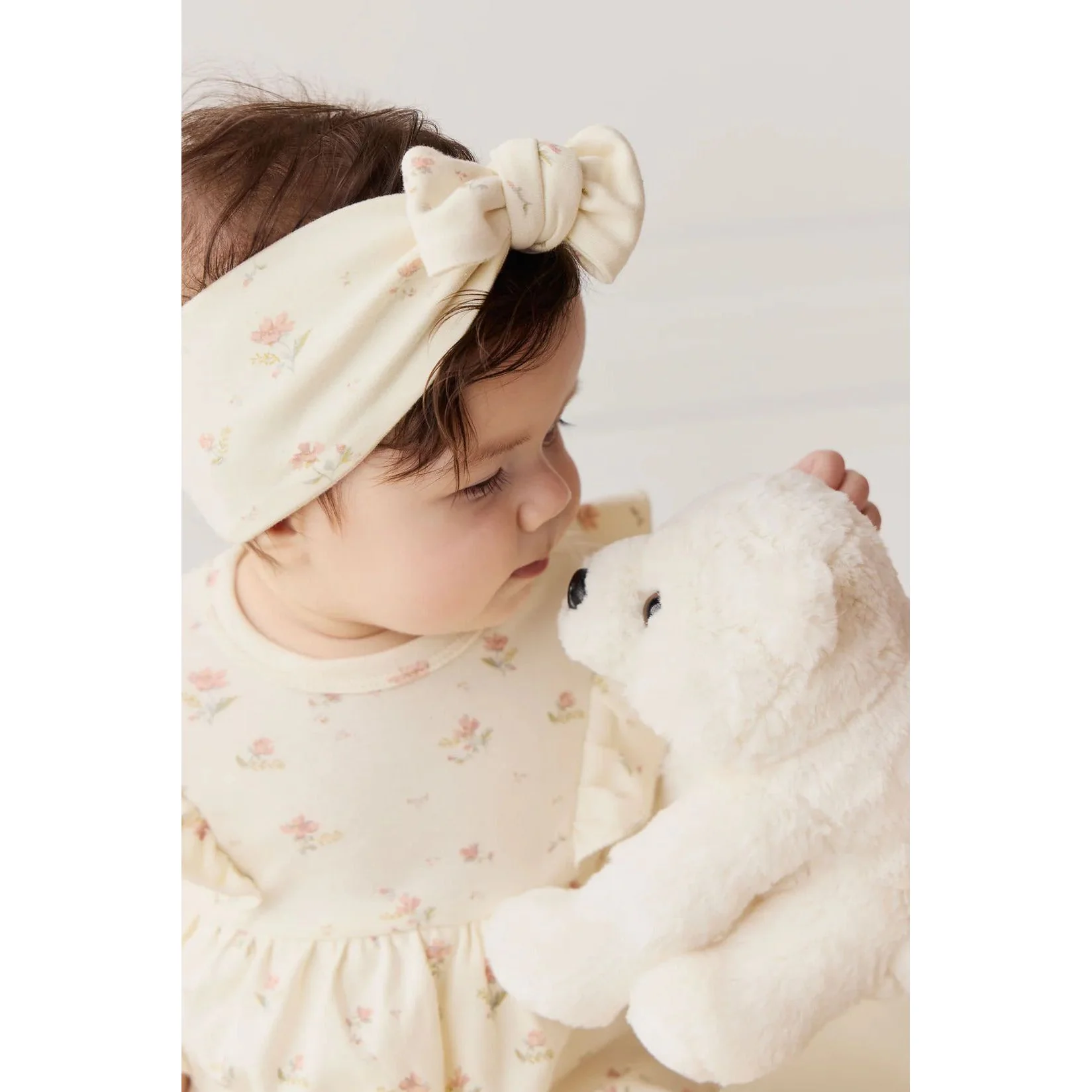 Jamie Kay Organic Cotton Headband - Emilia Egret - Image 4