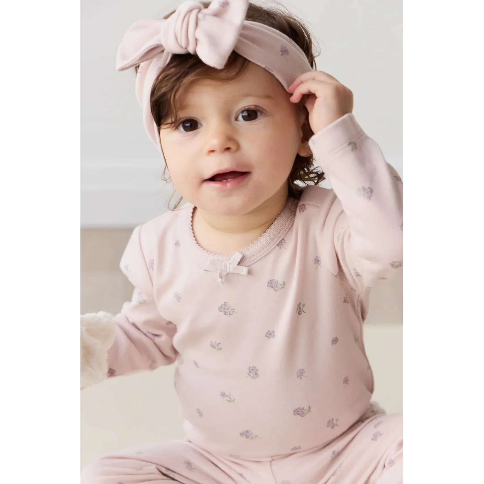 Jamie Kay Organic Cotton Headband - Meredith Violet - Image 3