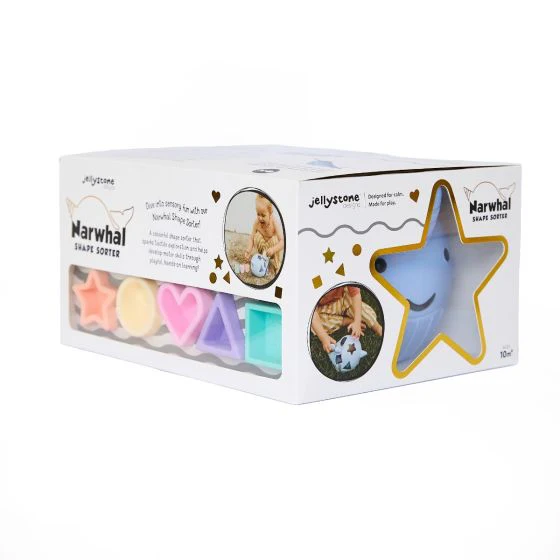 Jellystone Designs Narwhal Shape Sorter - Image 3