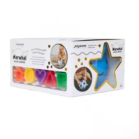 Jellystone Designs Narwhal Shape Sorter - Image 4