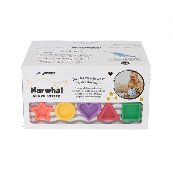Jellystone Designs Narwhal Shape Sorter - Image 5