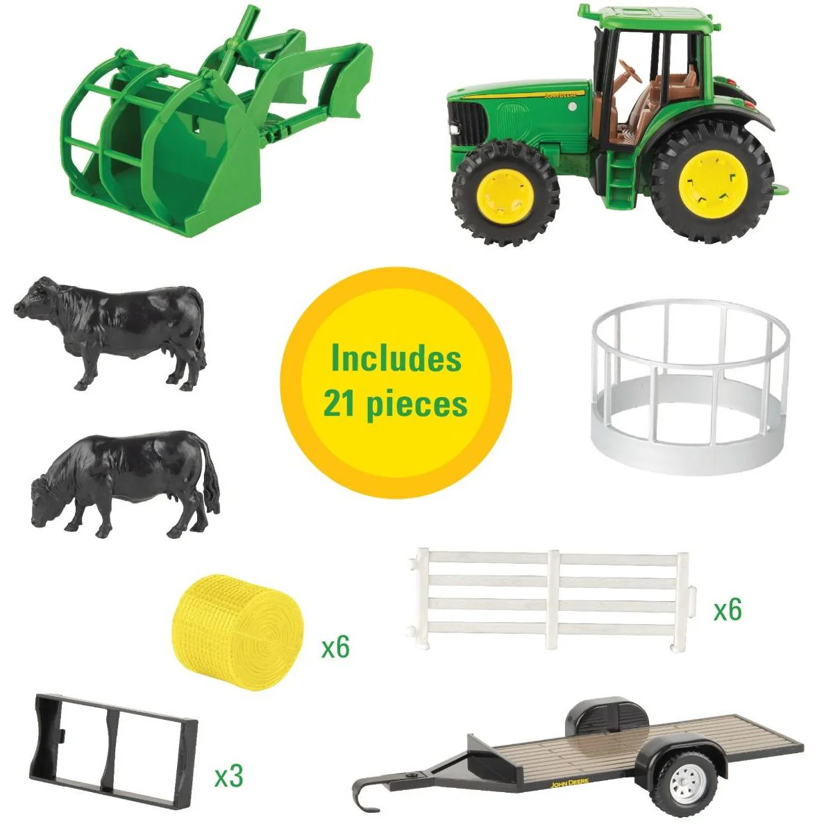 John Deere 1:32 Hay Farm Set - Image 3