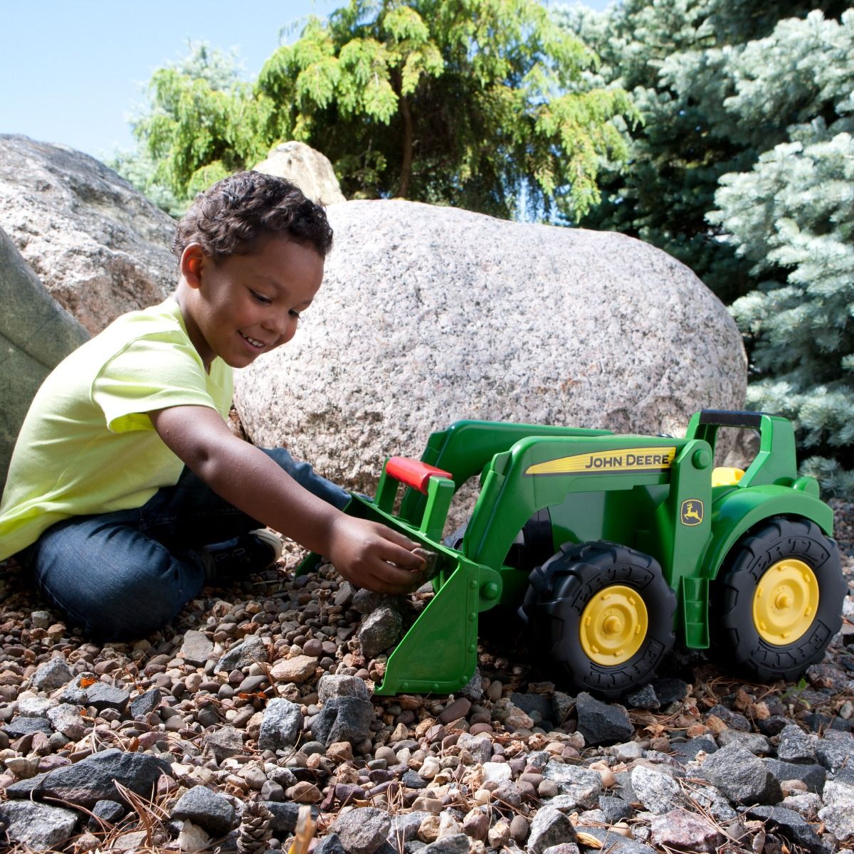 John Deere 53cm Big Scoop Tractor/Loader w Steel Parts - Image 4