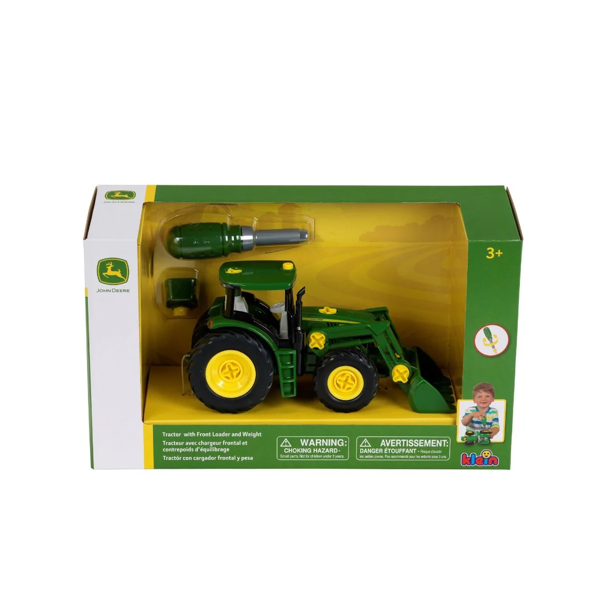 John Deere Buildable Tractor with Front Loader - Image 2