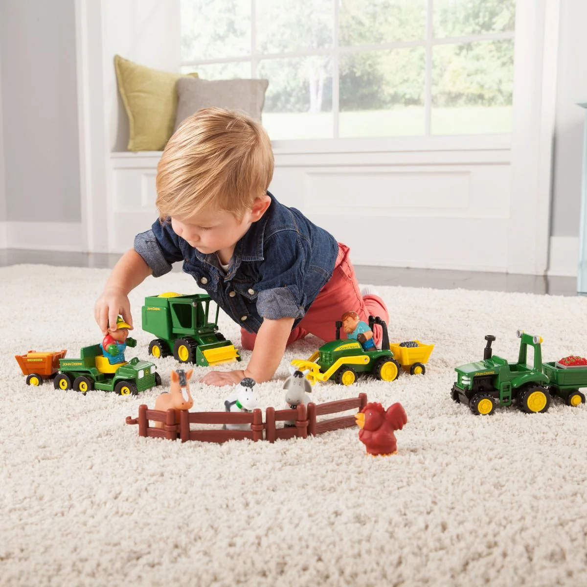 John Deere Fun on the Farm Playset with Vehicles - Image 7