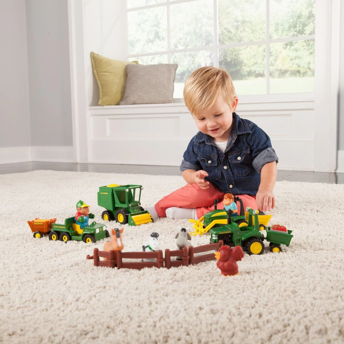 John Deere Fun on the Farm Playset with Vehicles - Image 9