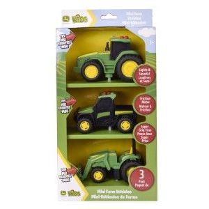 John Deere Lights & Sounds Mini Tractors - 3 Pk - Image 2