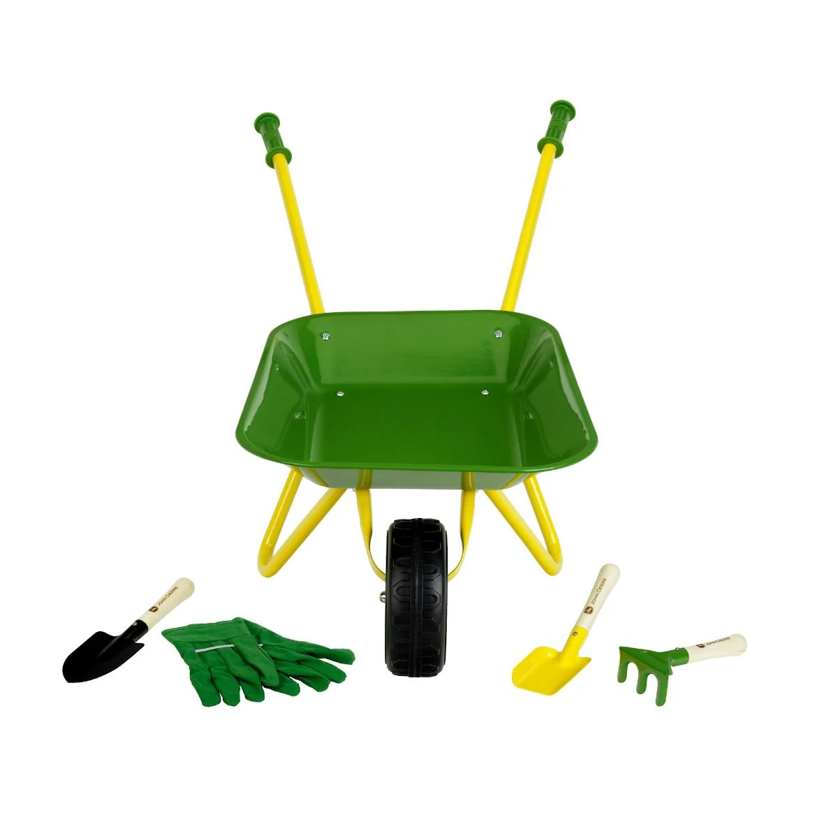 John Deere Metal Wheelbarrow Set - Image 3
