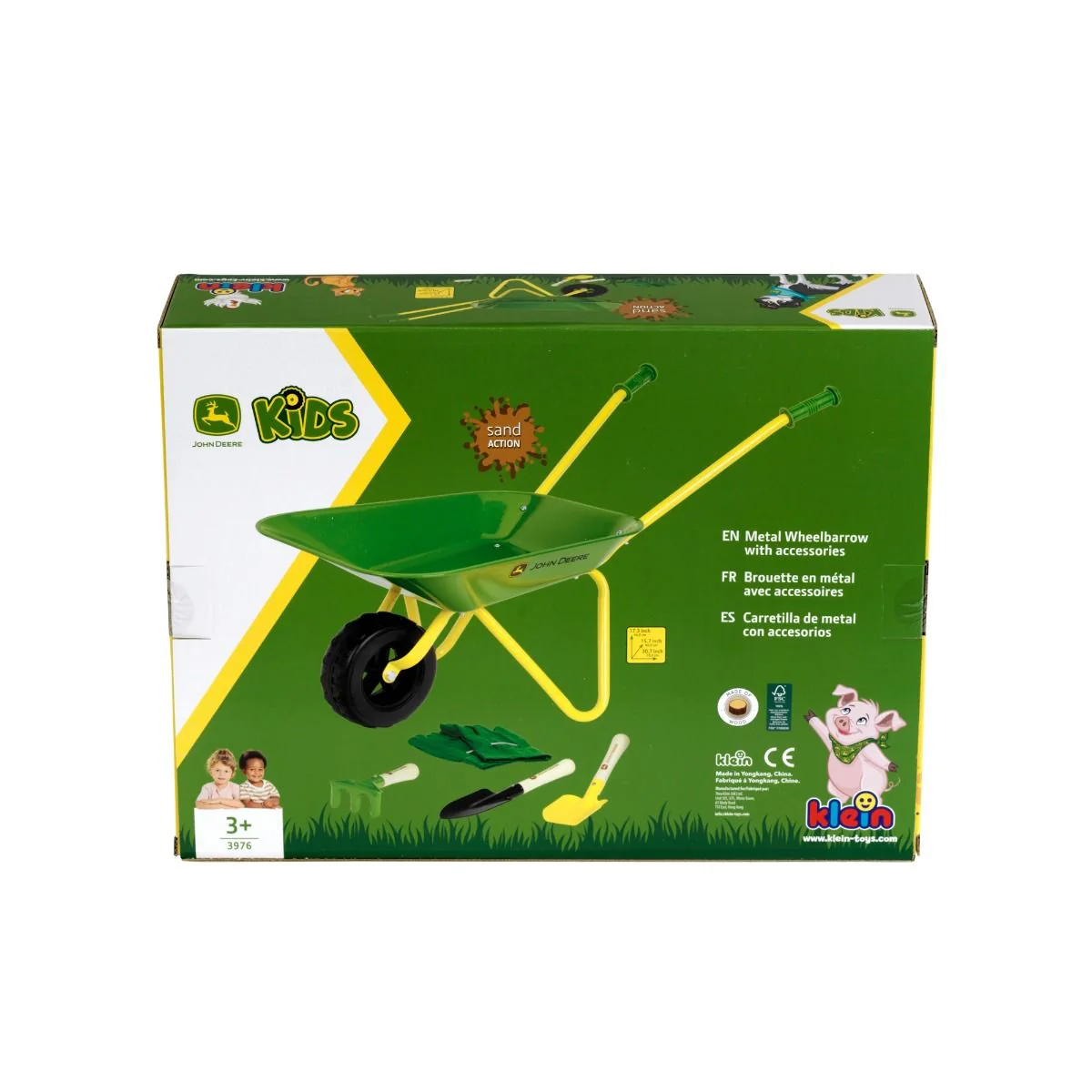 John Deere Metal Wheelbarrow Set - Image 4