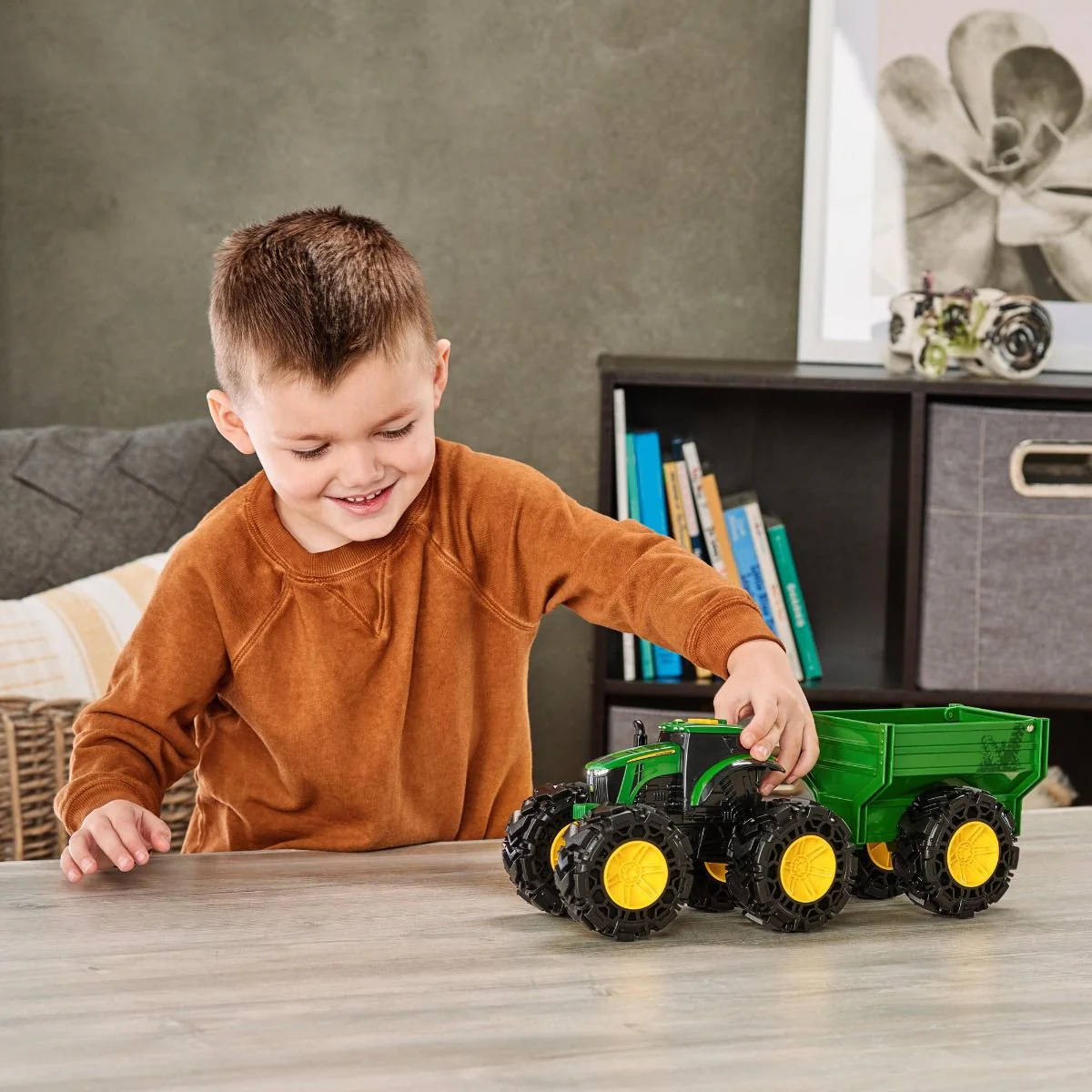 John Deere Monster Treads Tractor & Wagon - Image 5