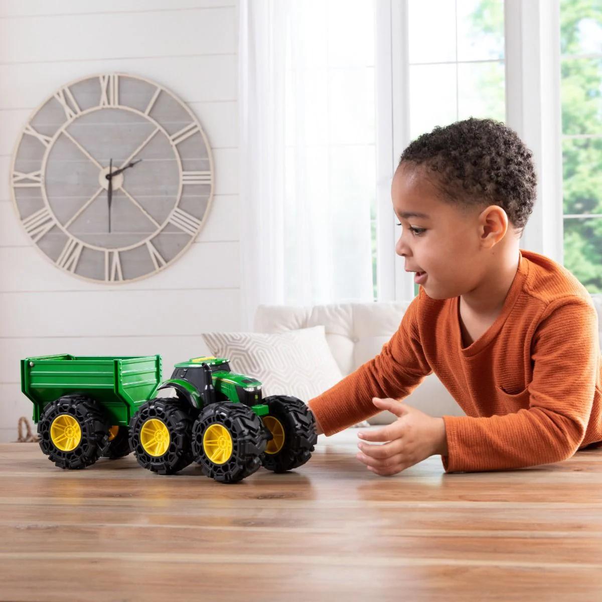 John Deere Monster Treads Tractor & Wagon - Image 6