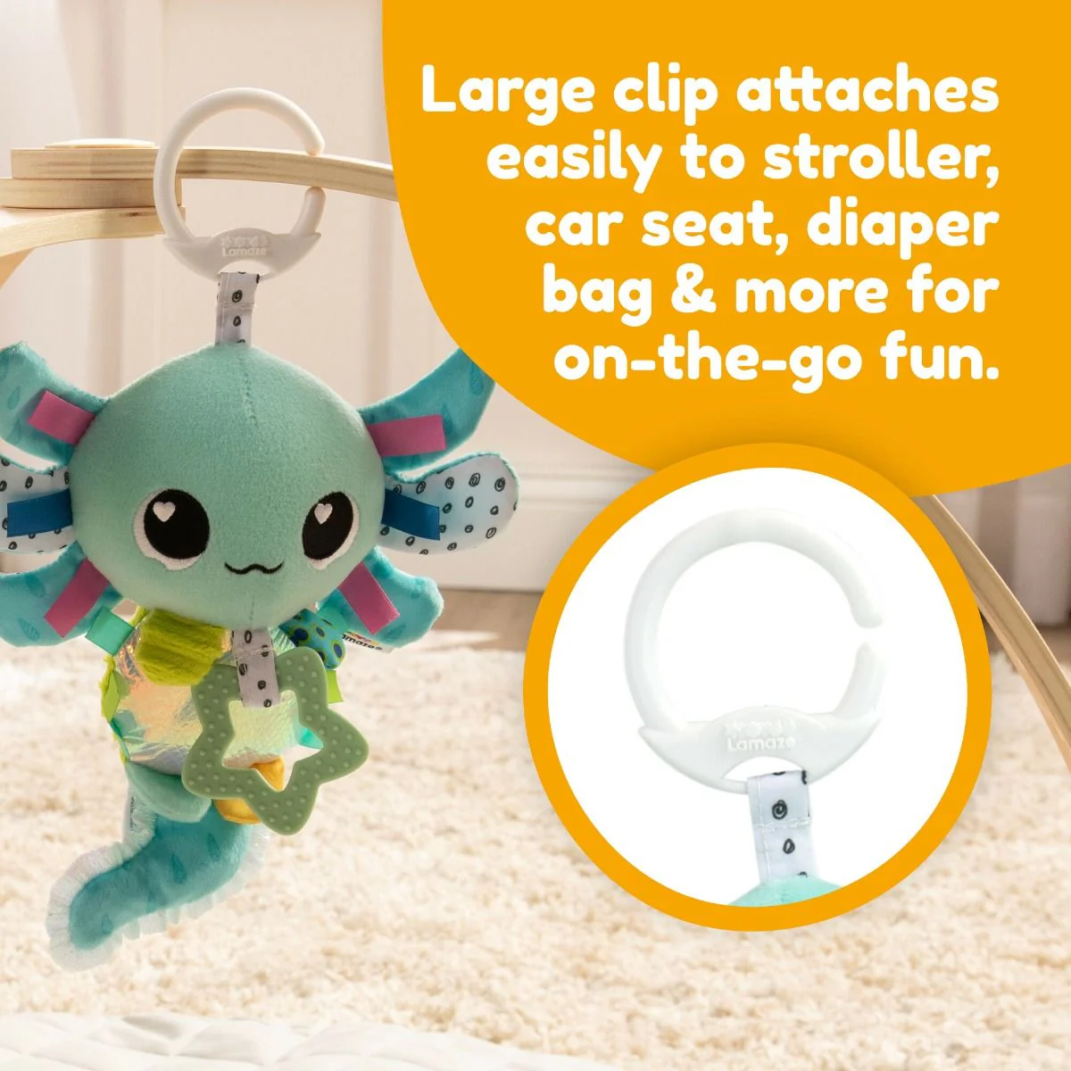 Lamaze Alise the Axolotl Clip & Go - Image 7