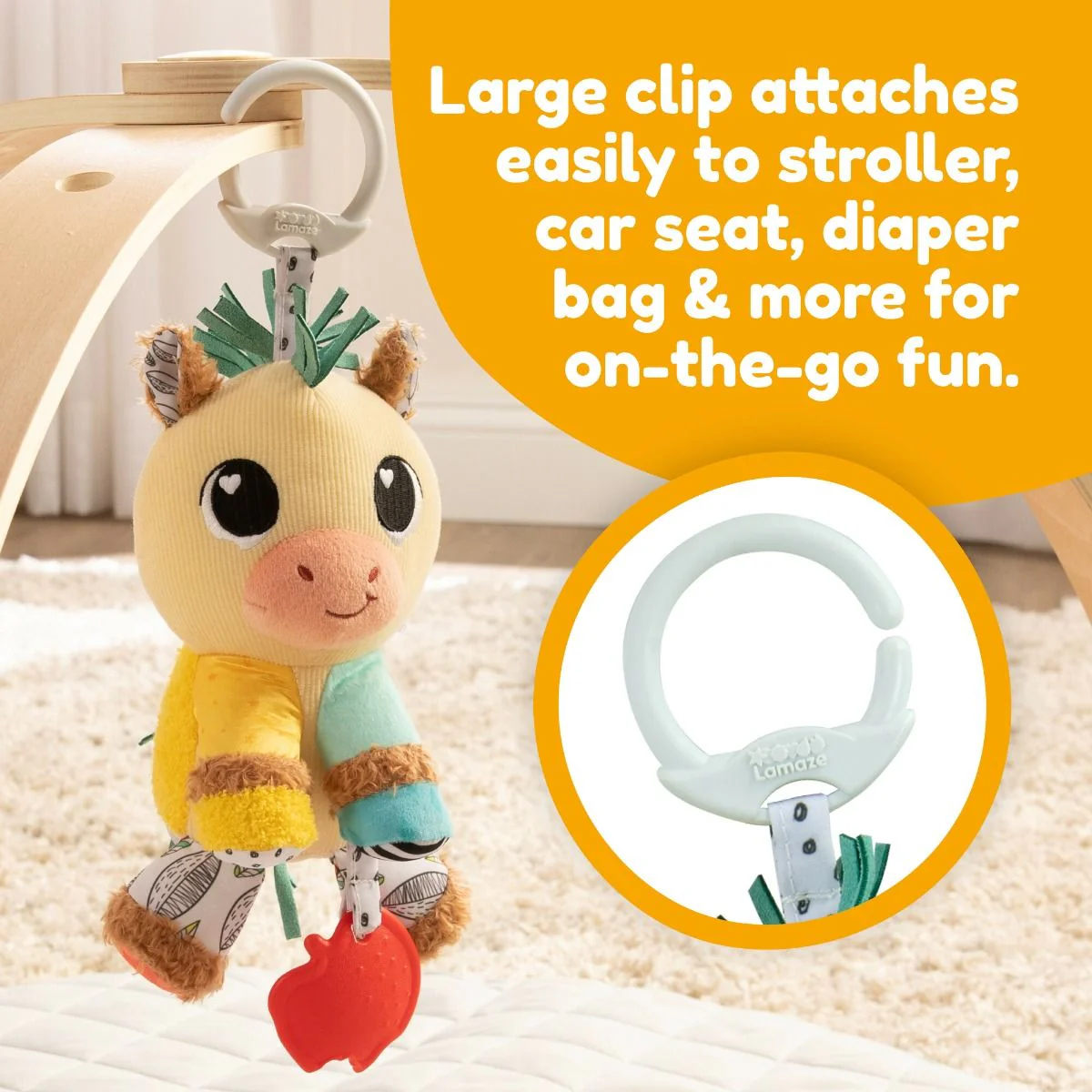 Lamaze Carson the Clydesdale Clip & Go - Image 8