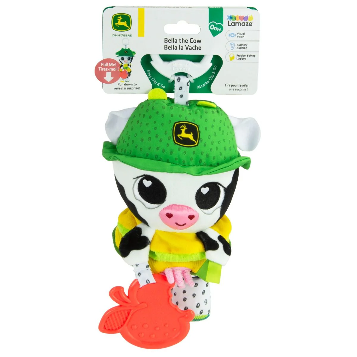 Lamaze & John Deere Co-brand Bella the Cow Clip & Go - Image 3