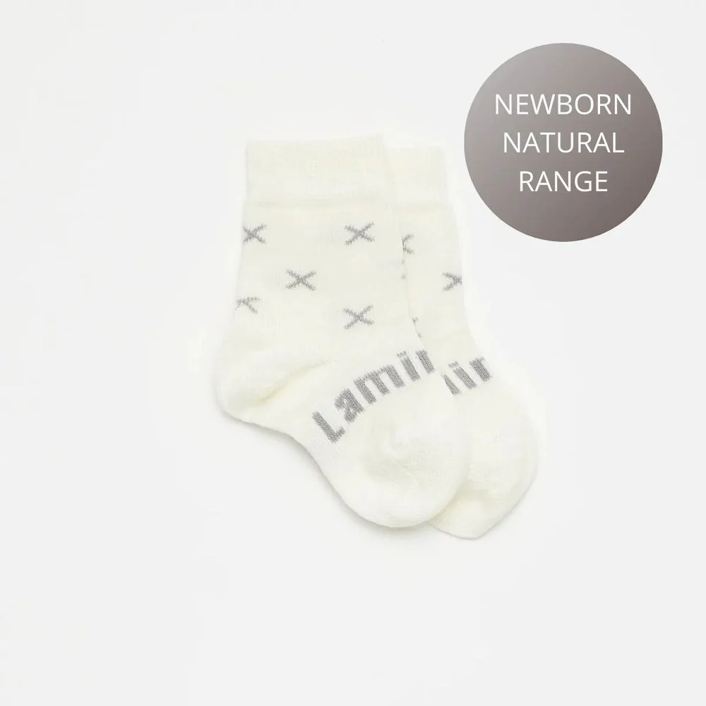 Lamington Baby Merino Wool Crew Socks - Fox
