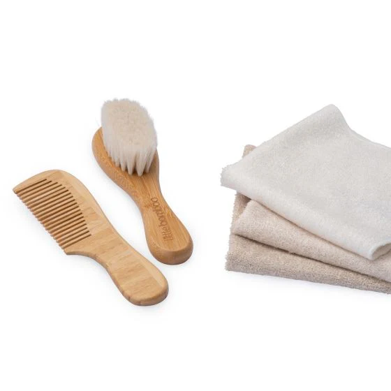 Little Bamboo Brush & Comb Set - Image 2
