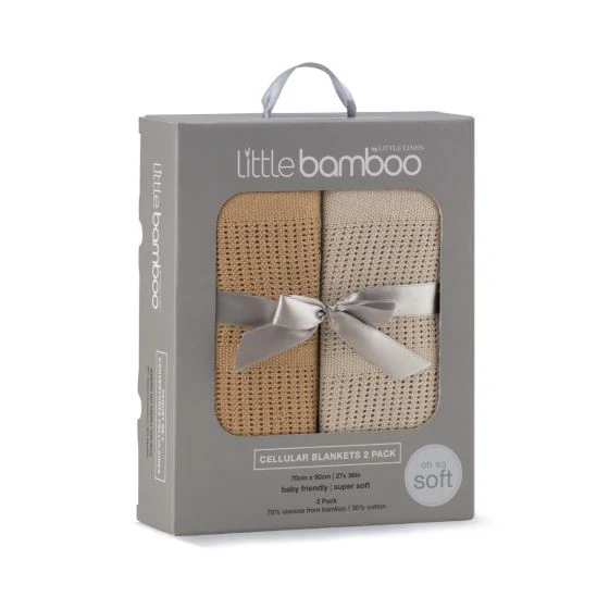 Little Bamboo Cellular Blanket 2Pk - Image 5