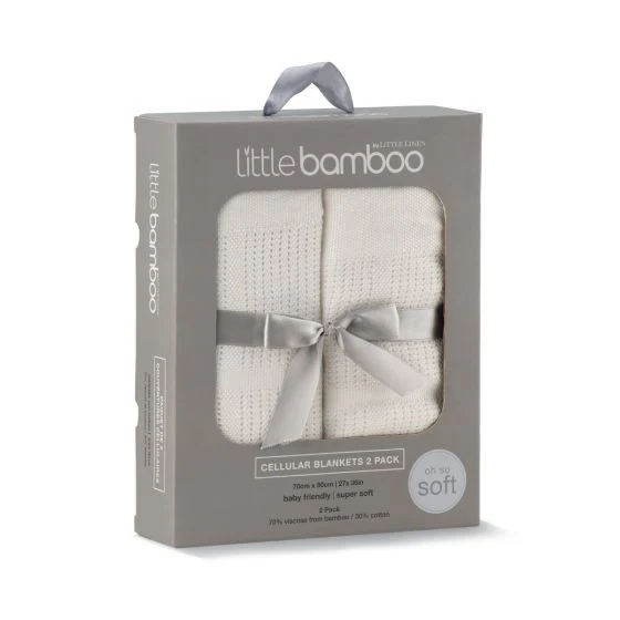 Little Bamboo Cellular Blanket 2Pk - Image 7
