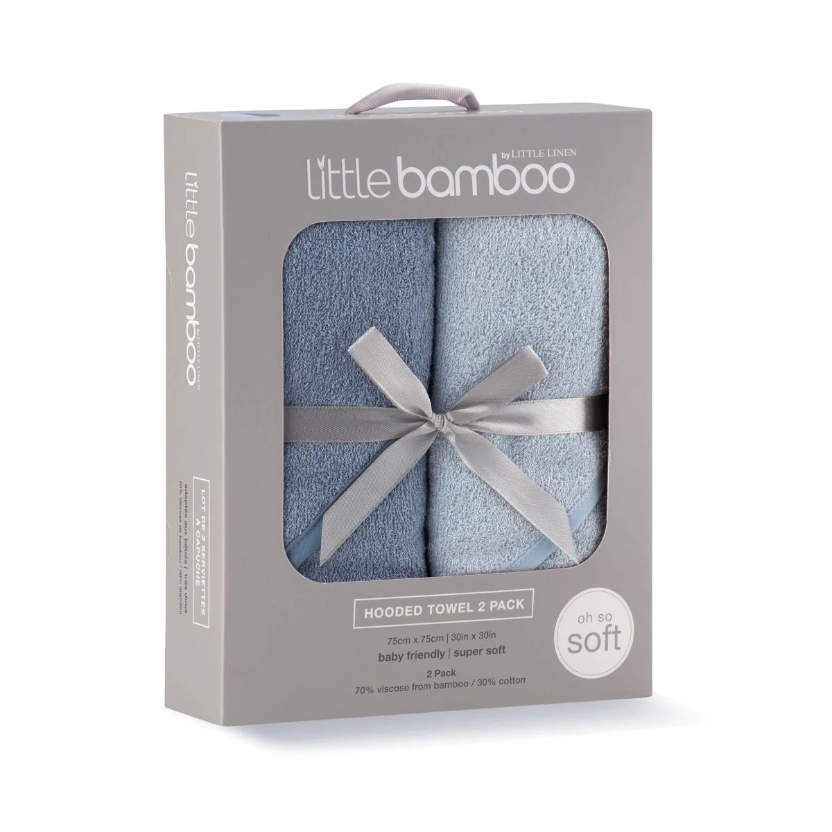 Little Bamboo Hooded Towel 2pk - Image 8