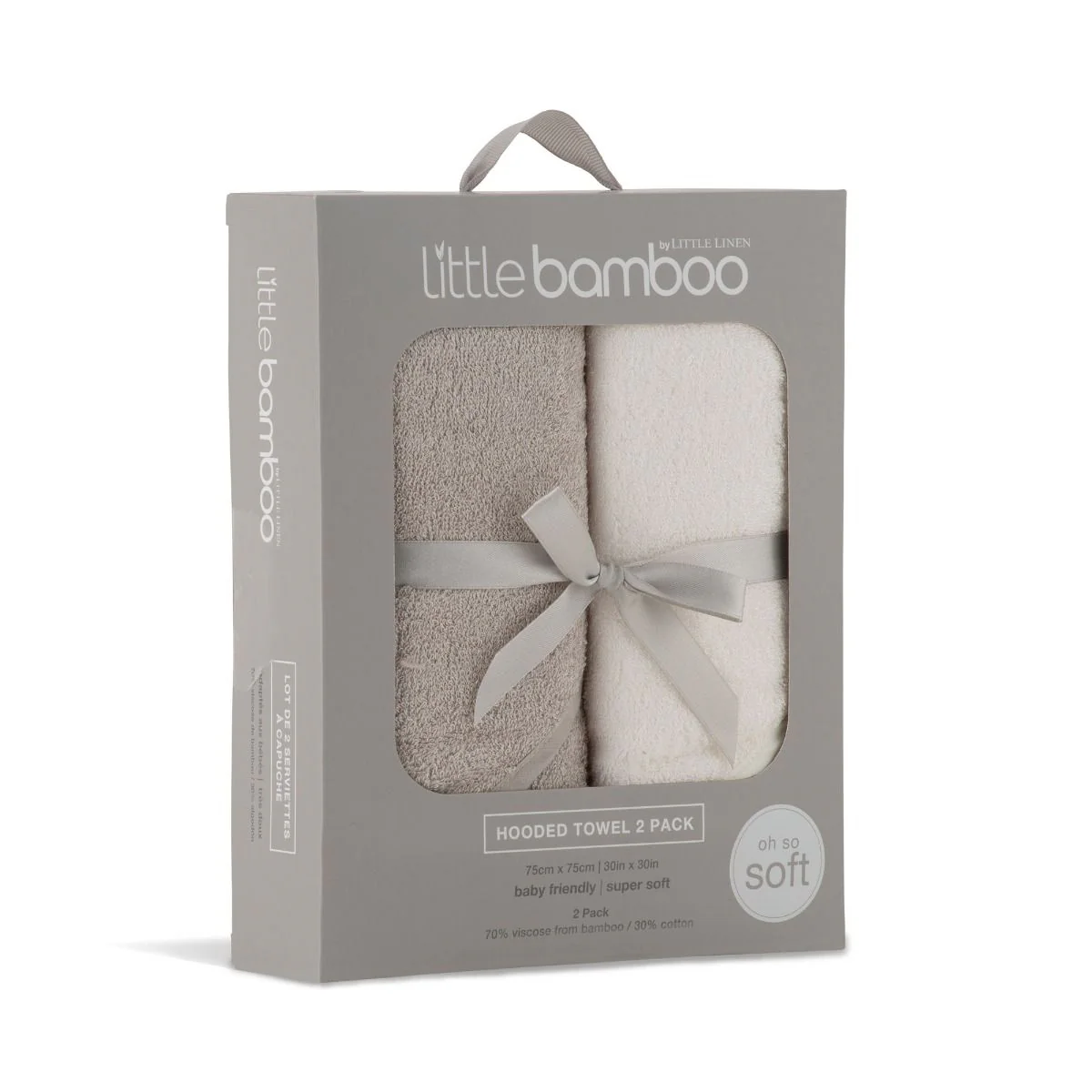 Little Bamboo Hooded Towel 2pk - Image 9