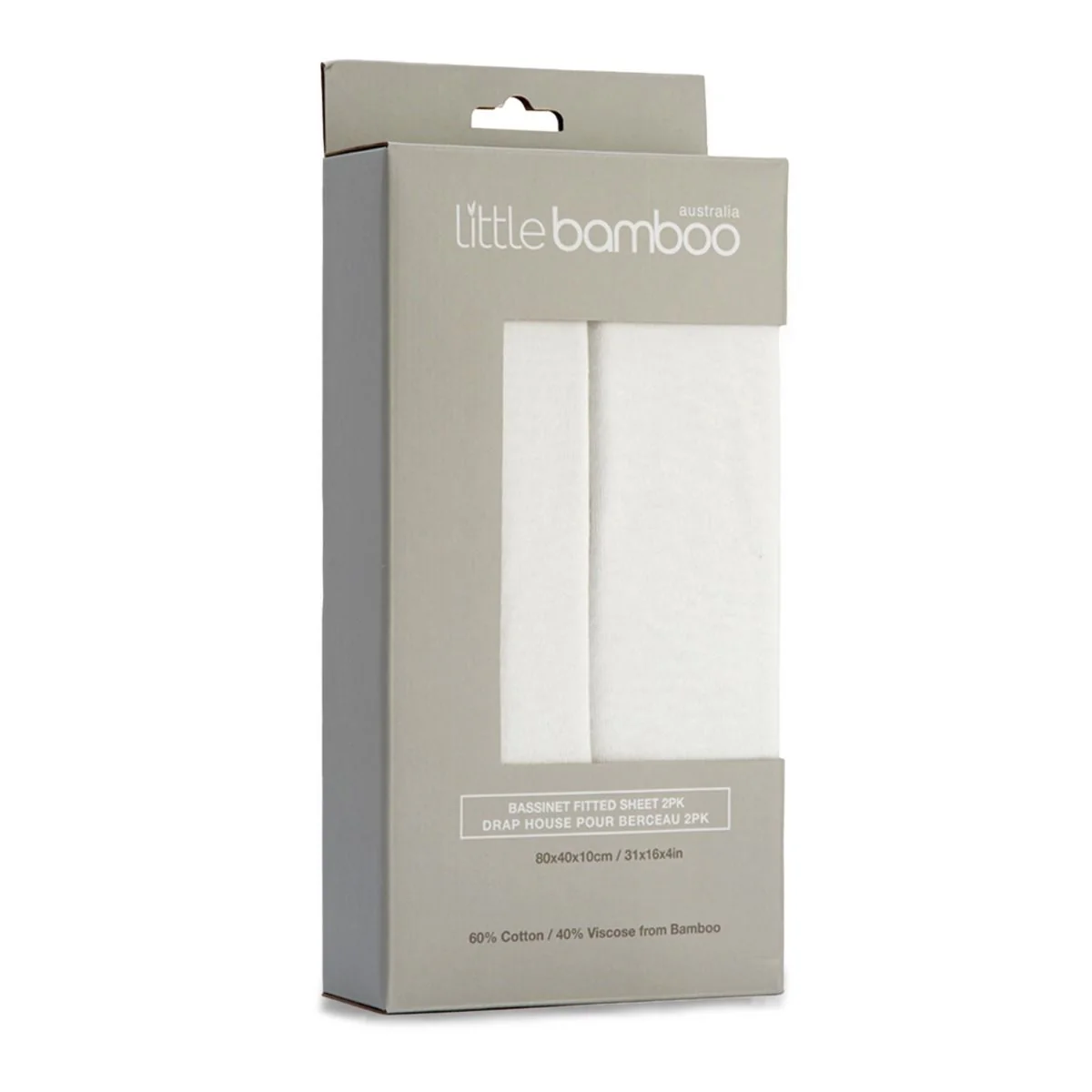 Little Bamboo Jersey Fitted Bassinet Sheet 2pk - Image 4