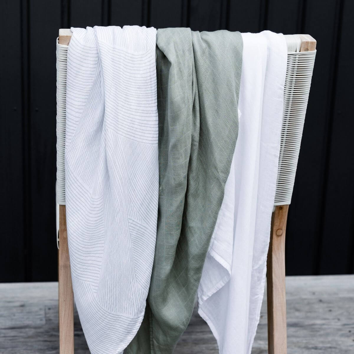 Little Bamboo Muslin Baby Wraps 3pk - Image 14