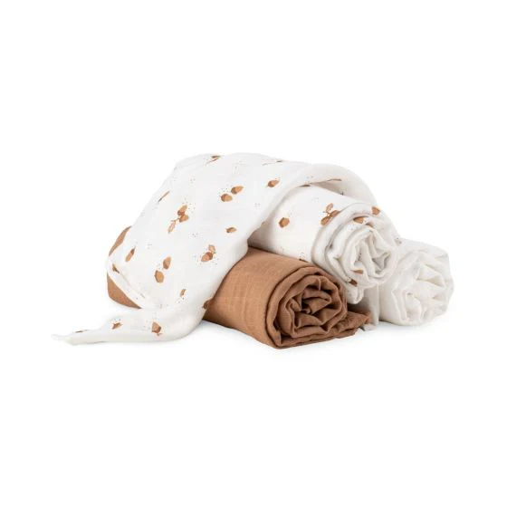 Little Bamboo Muslin Baby Wraps 3pk - Image 15