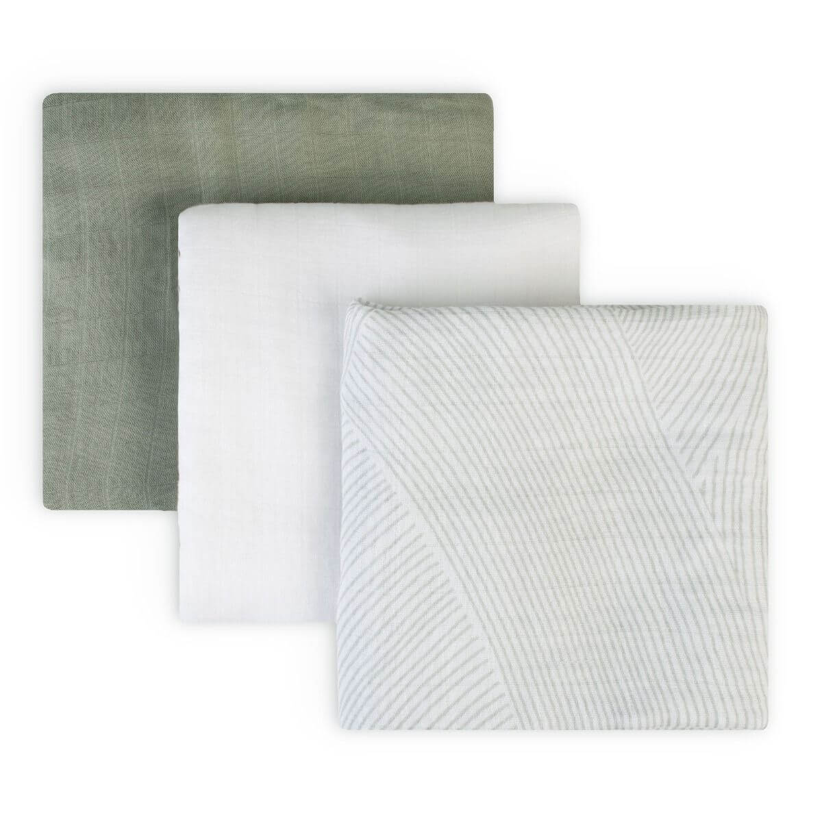 Little Bamboo Muslin Baby Wraps 3pk - Image 6