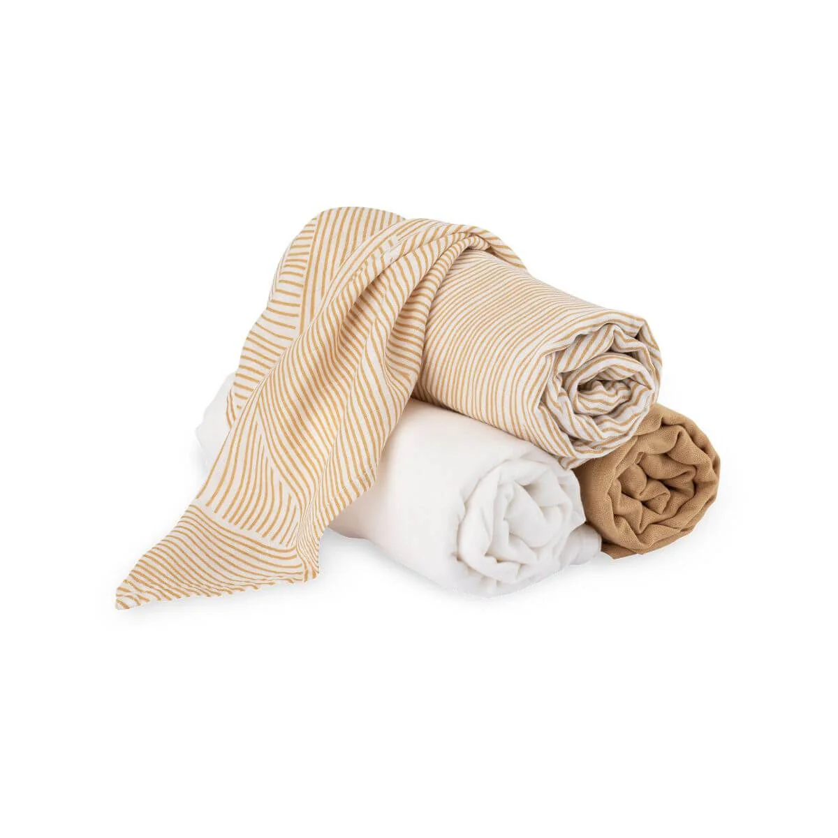 Little Bamboo Muslin Baby Wraps 3pk - Image 9