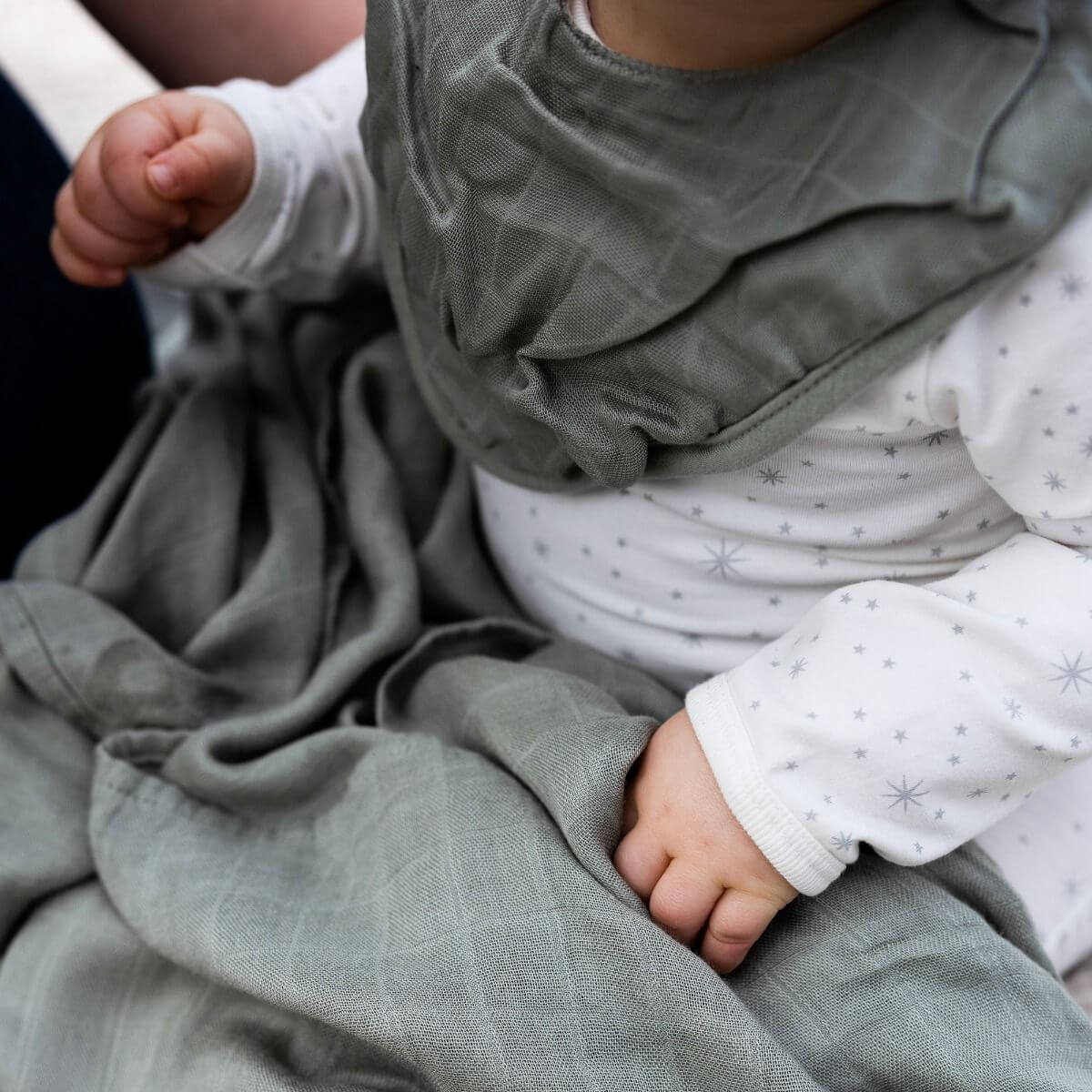 Little Bamboo Muslin Bib 2pk - Image 10
