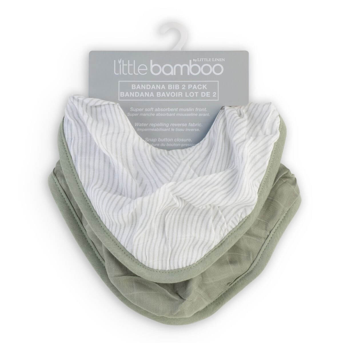 Little Bamboo Muslin Bib 2pk - Image 4