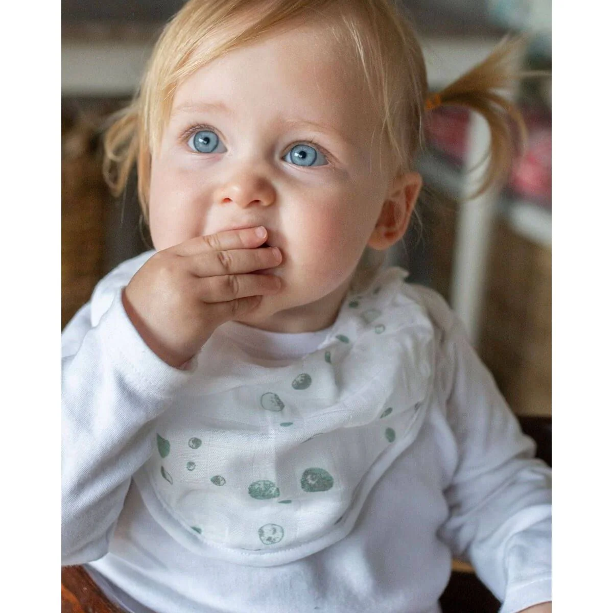 Little Bamboo Muslin Bib 2pk - Image 9