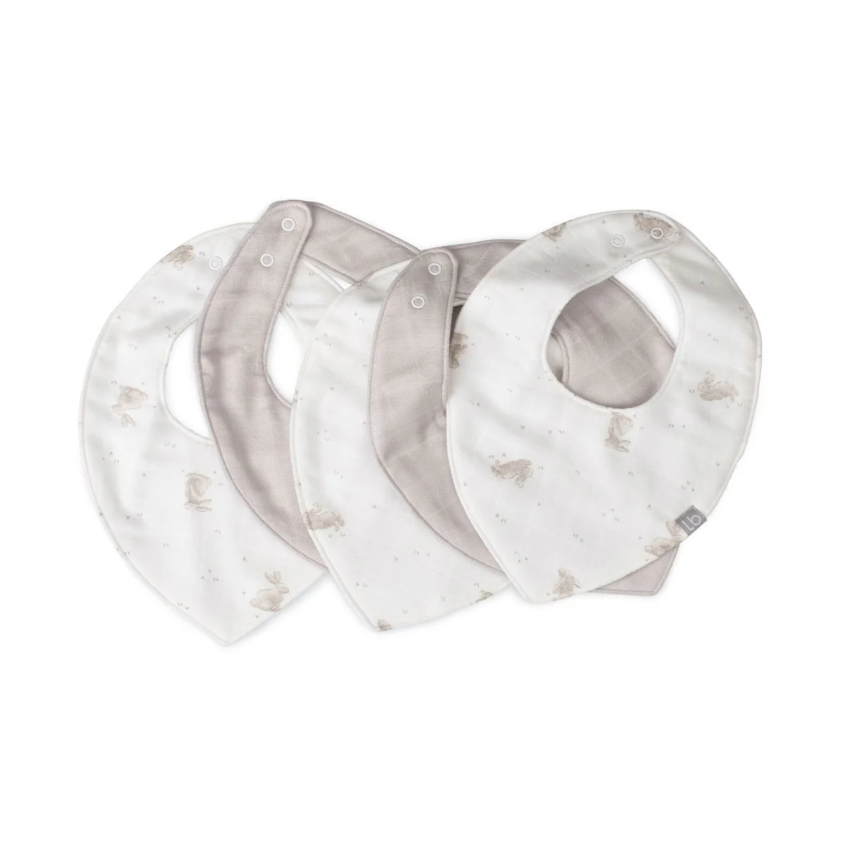 Little Bamboo Muslin Bib 5pk - Image 13