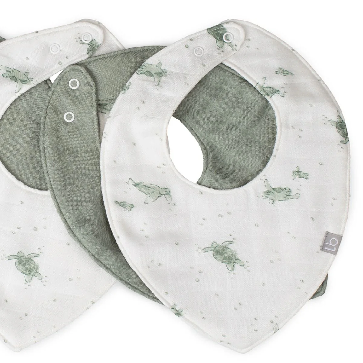Little Bamboo Muslin Bib 5pk - Image 9