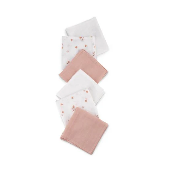 Little Bamboo Muslin Wash Cloths 6pk - Image 7