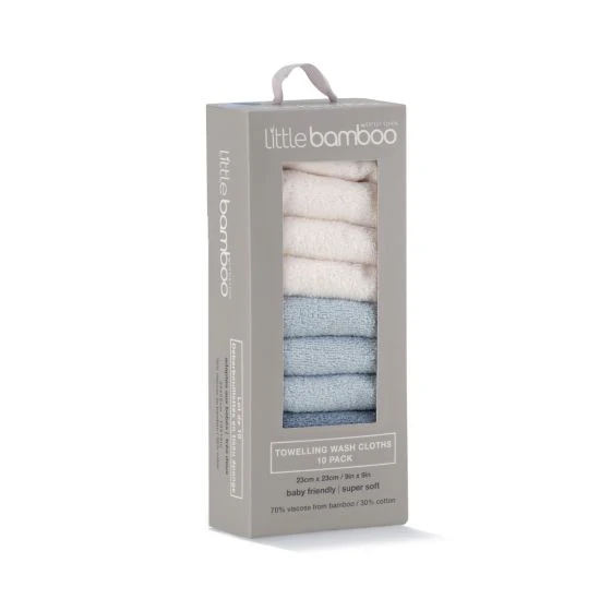 Little Bamboo Towelling Washer 10pk - Image 4