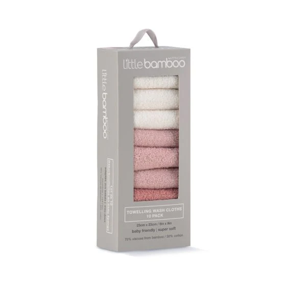 Little Bamboo Towelling Washer 10pk - Image 5