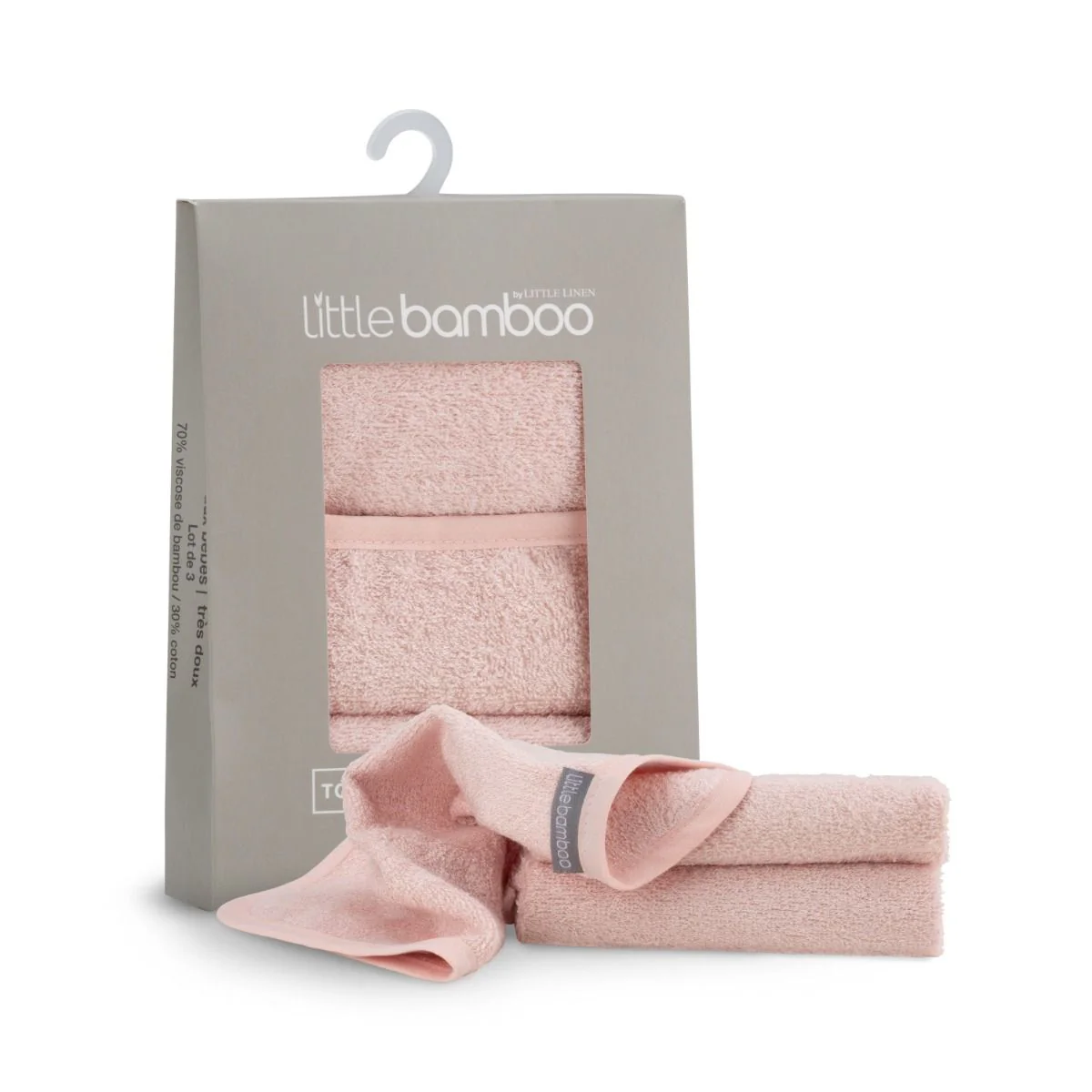 Little Bamboo Towelling Washers 3pk - Image 10