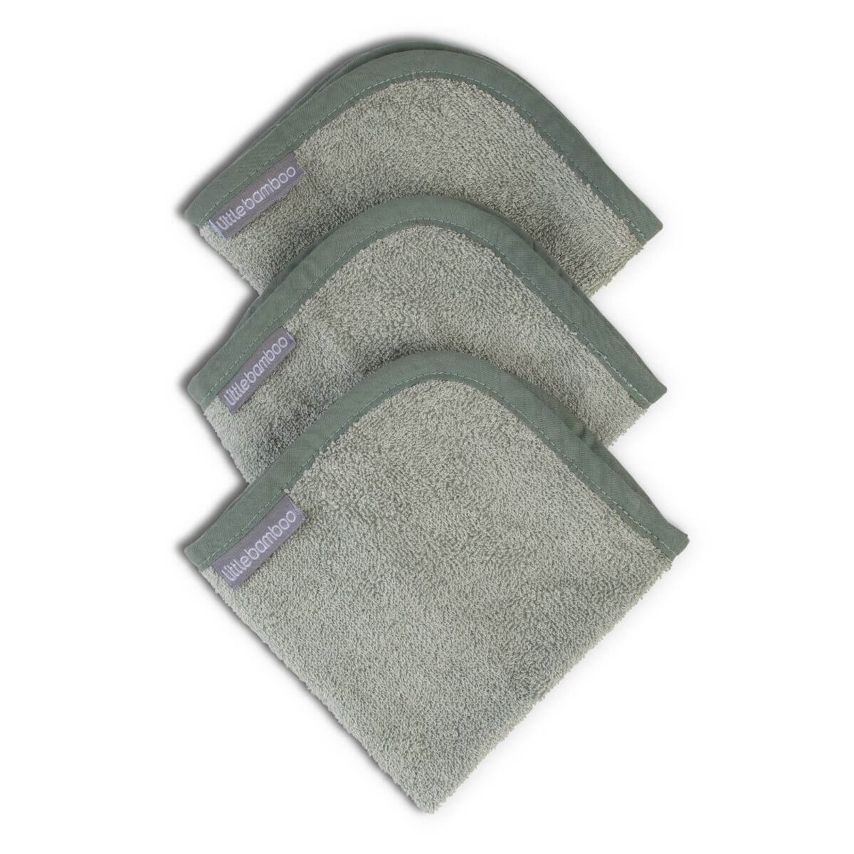 Little Bamboo Towelling Washers 3pk - Image 5