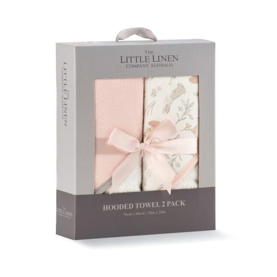 Little Linen Hooded Towel 2pk - Image 4