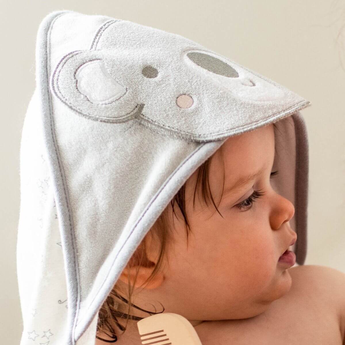 Little Linen Hooded Towel & Washers - Image 5