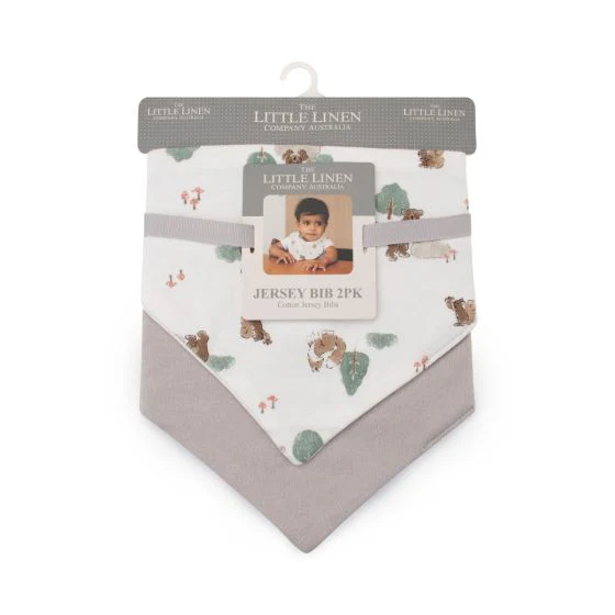 Little Linen Jersey Bib 2pk - Image 5
