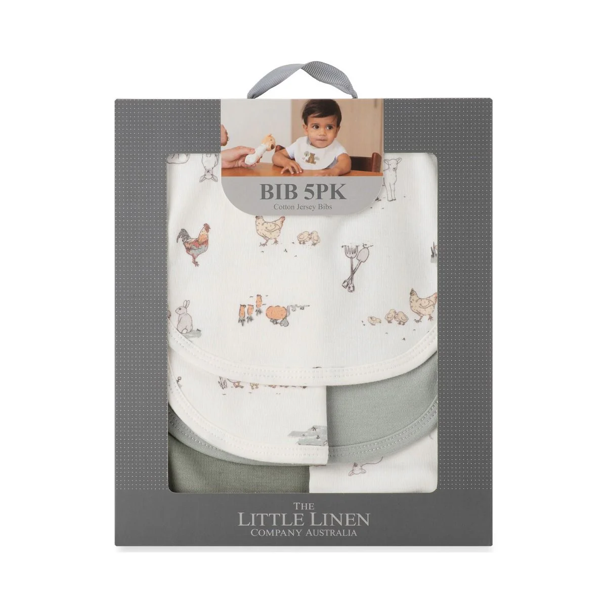 Little Linen Jersey Bib 5pk