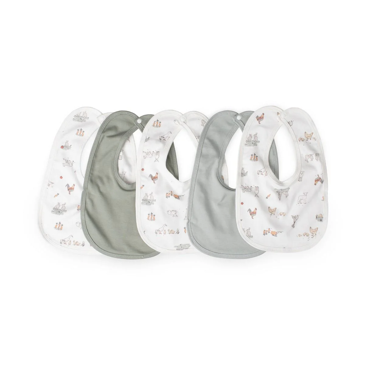 Little Linen Jersey Bib 5pk - Image 2