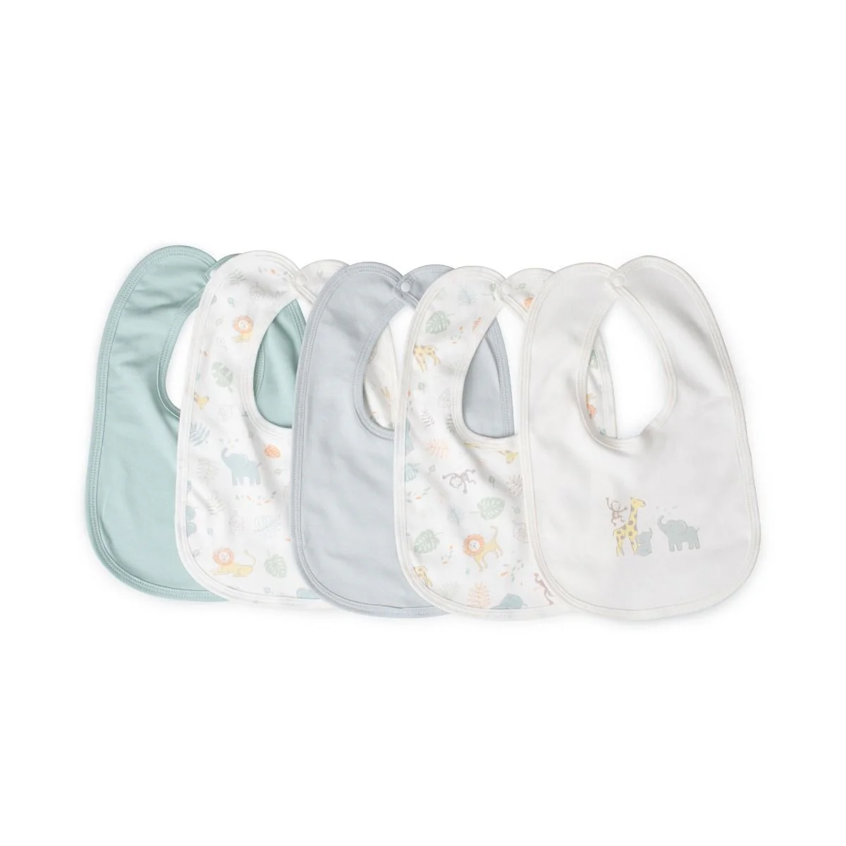 Little Linen Jersey Bib 5pk - Image 3