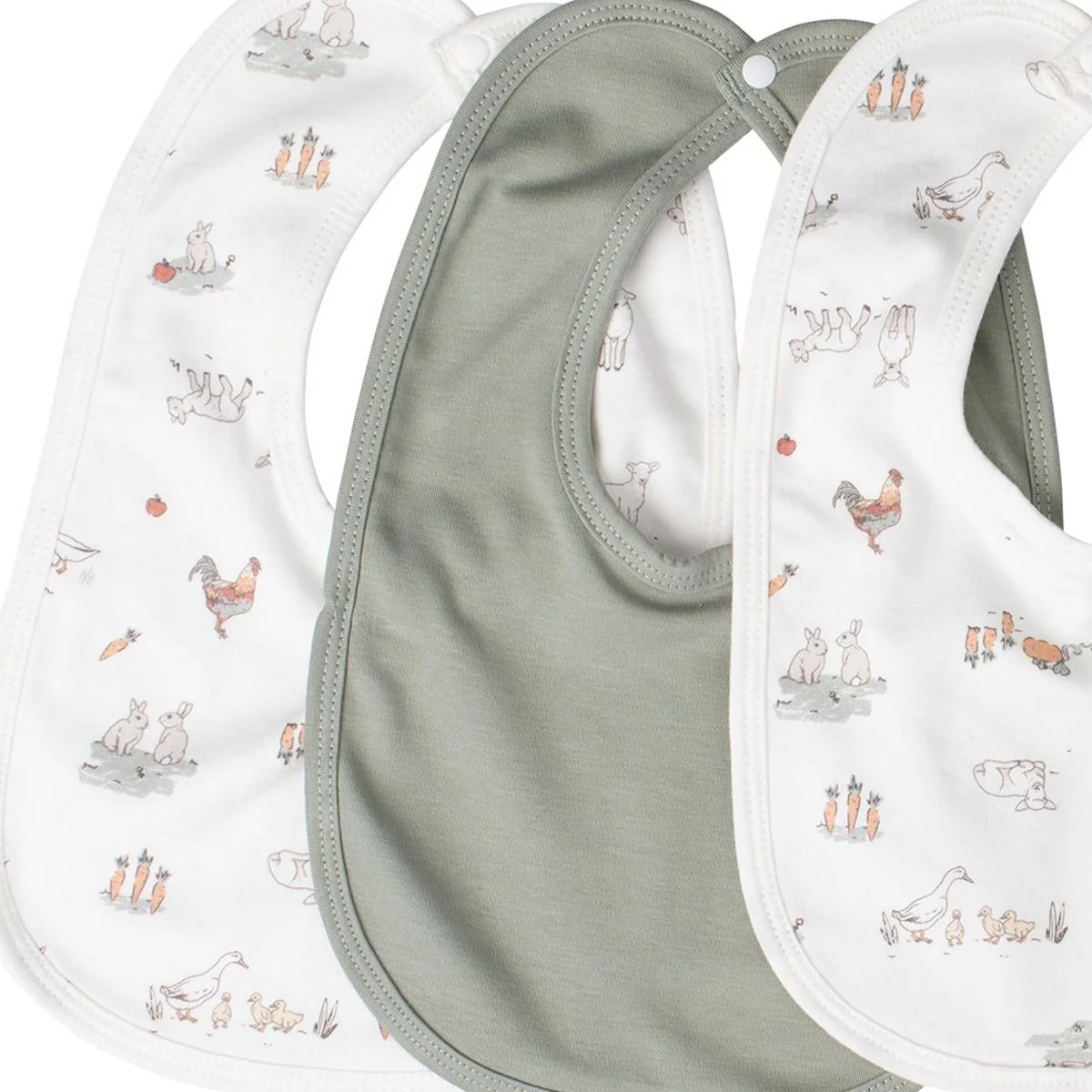 Little Linen Jersey Bib 5pk - Image 6