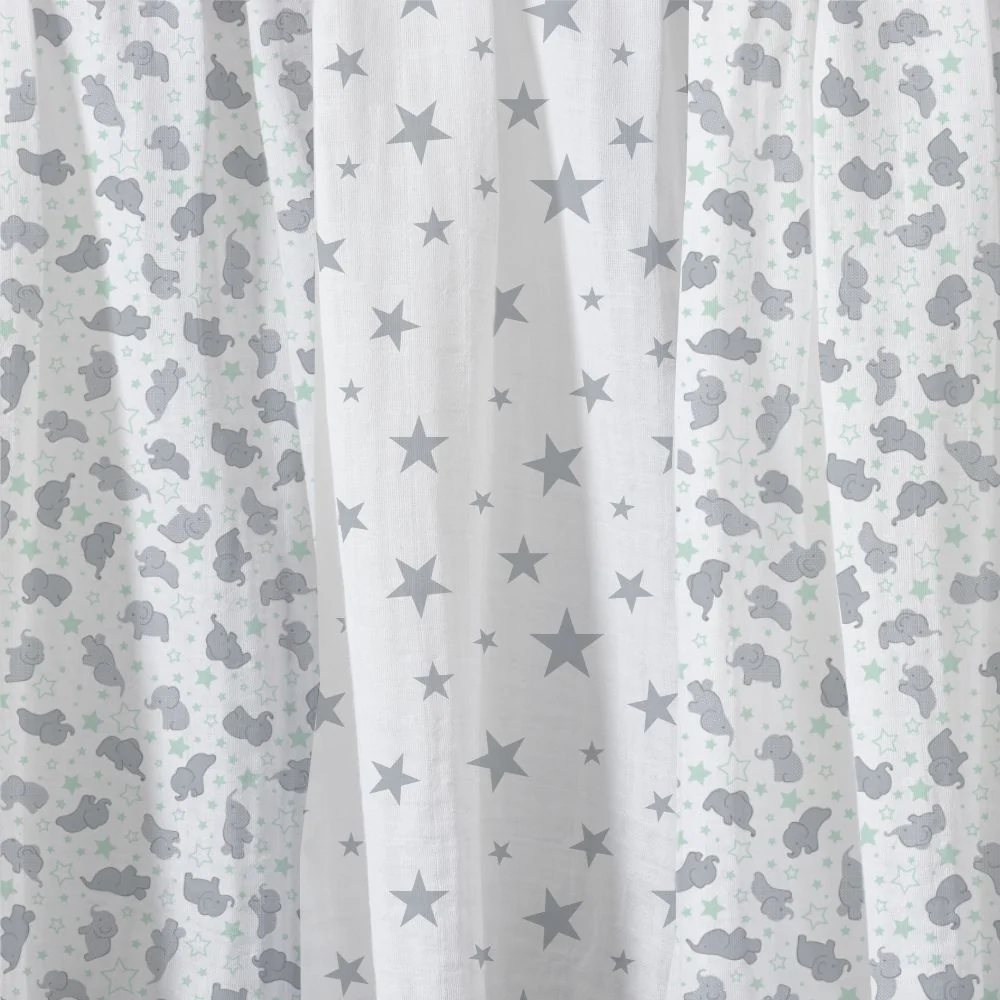 Little Linen Muslin Baby Wrap 3pk - Image 3
