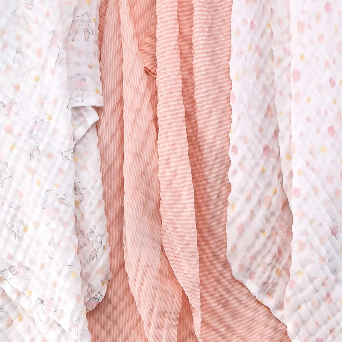 Little Linen Muslin Baby Wrap 3pk - Image 4